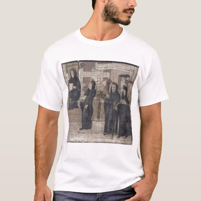 Camiseta Santo Roberto y diverso benedictino (Anverso)