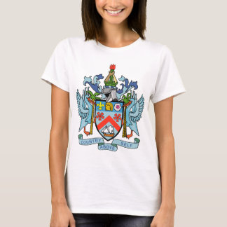 Camiseta Santo San Cristobal y escudo de armas de Nevis