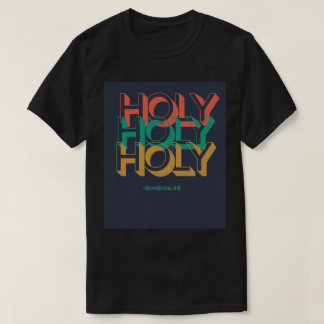 Camiseta Santo Santo Santo Retro Christian tee unisex