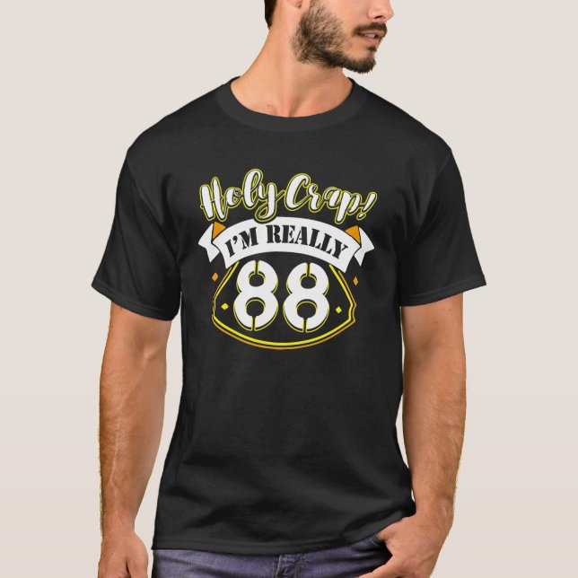 Camiseta Santo, tengo 88 años, regalo de cumpleaños (Anverso)