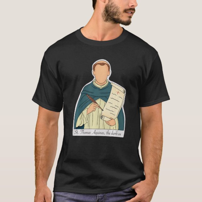 Camiseta Santo Tomás De Aquinas Patrocinador De Los Estudia (Anverso)