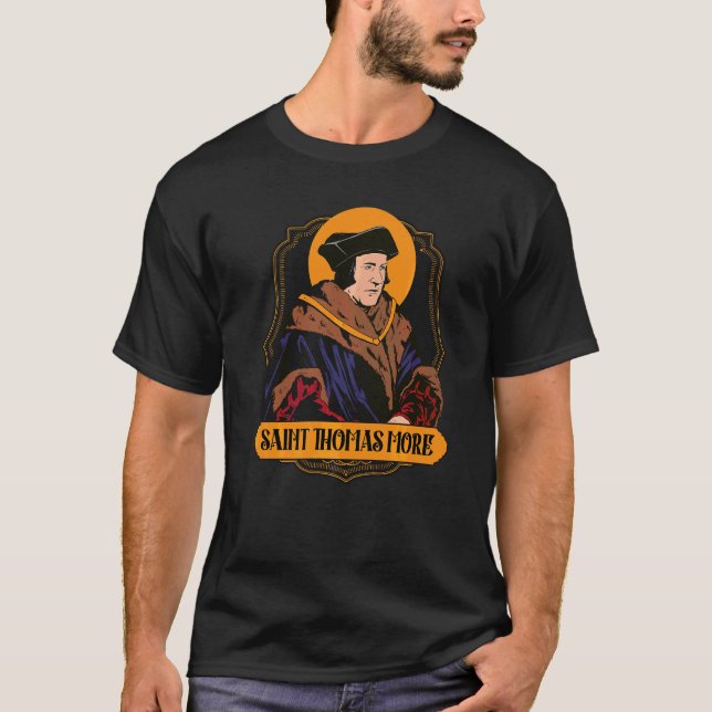 Camiseta Santo Tomás Sir More Utopía Católica St (Anverso)
