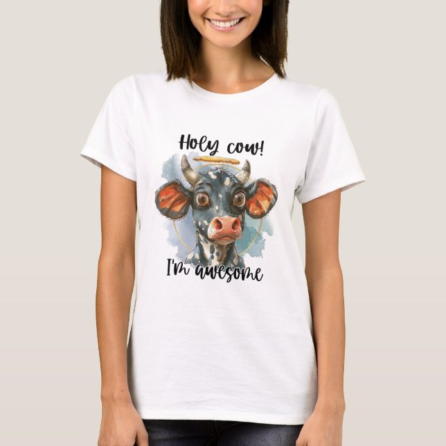 Camiseta Santo Vaca que soy increíble (Anverso)