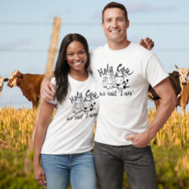 Camiseta Santo Vaca Que Triste Boda De Vaca De Moo