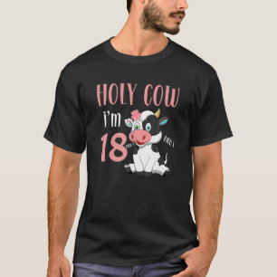 Camiseta Santo Vaca Tengo 18 años Chica Vaca Cumpleaños 18