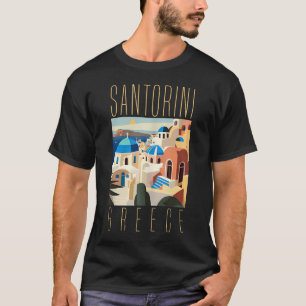 Camiseta Santorini Blue Dome Ship Santorini Gifts Santorini