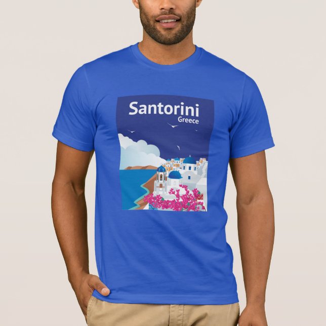 Camiseta Santorini Grecia (Anverso)