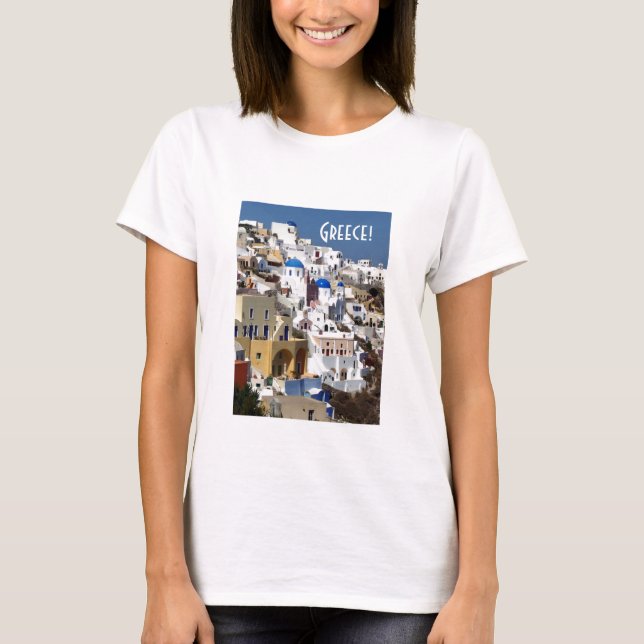 Camiseta Santorini, Grecia (Anverso)
