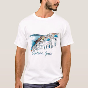 Camiseta Santorini Grecia