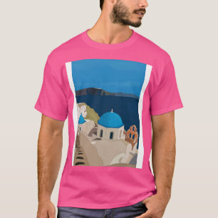 Camiseta Santorini Grecia