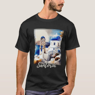 Camiseta Santorini Grecia Isla Griega Vacaciones 1