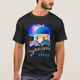 Camiseta Santorini Grecia Pintando Un Recuerdo De Viajes Pa