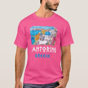 Camiseta Santorini Grecia Pintar souvenir 1