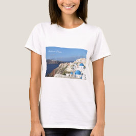 Camiseta Santorini, Grecia, pueblo de Oia, fotografía