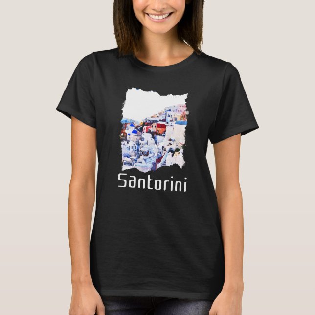 Camiseta Santorini Grecia Souvenir (Anverso)