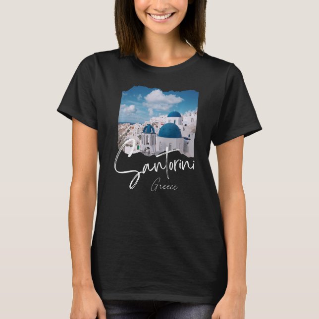 Camiseta Santorini Grecia Souvenir (Anverso)