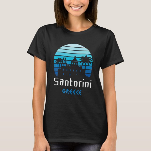 Camiseta Santorini Grecia Souvenir (Anverso)