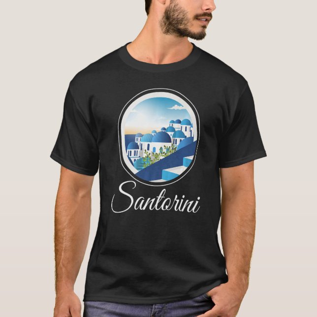 Camiseta Santorini Grecia Souvenir 1 (Anverso)