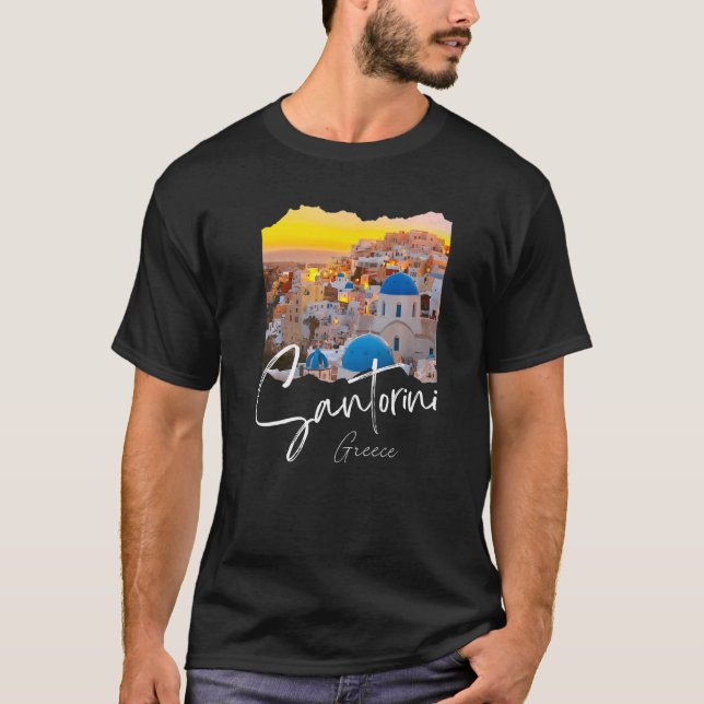 Camiseta Santorini Grecia Souvenir 6 (Anverso)