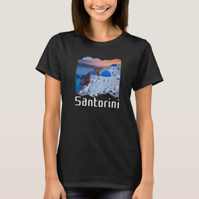 Camiseta Santorini Grecia Souvenir 8 (Anverso)