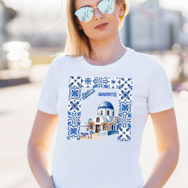 Camiseta Santorini Grecia vacaciones de verano