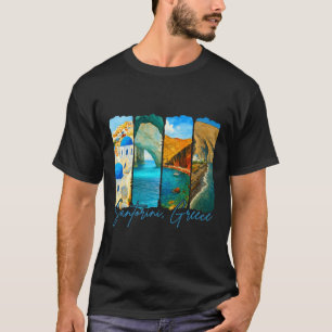 Camiseta Santorini Grecia Viajar Pincelada Encuentrame En