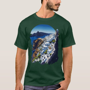 Camiseta Santorini greece
