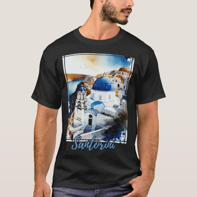 Camiseta Santorini Greece  Greek Island Vacation (Anverso)