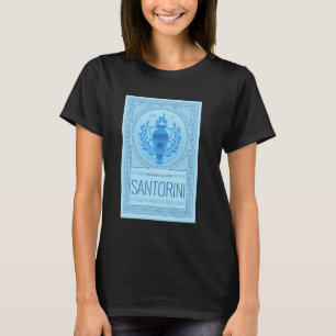 Camiseta Santorini Isla Grecia Vacaciones Santorini Griego