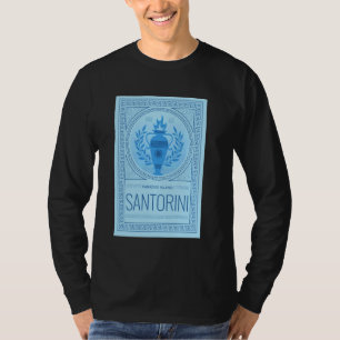 Camiseta Santorini Isla Grecia Vacaciones Santorini Griego