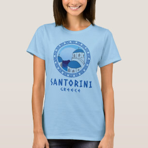 Camiseta Santorini, mujeres de Grecia