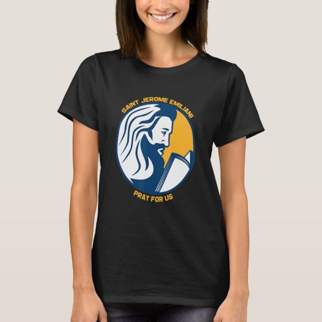 Camiseta Santos Patronos Católicos Confi de San Jerónimo Em (Anverso)