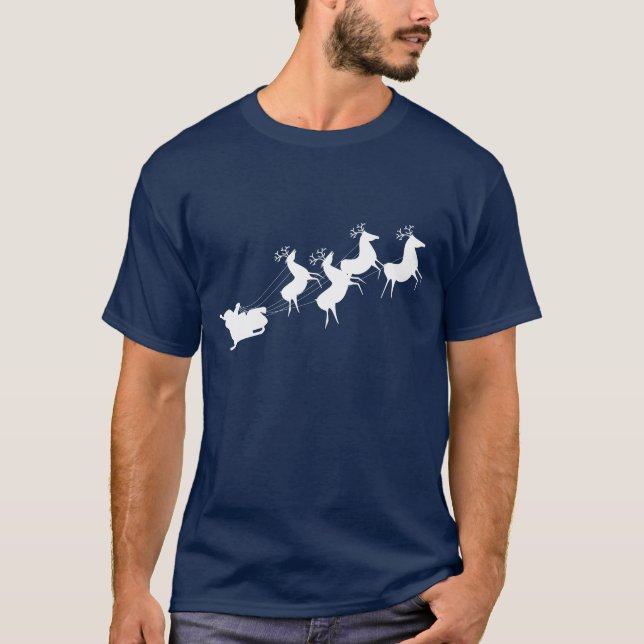 Camiseta Sants Sleigh Reindeer (Anverso)