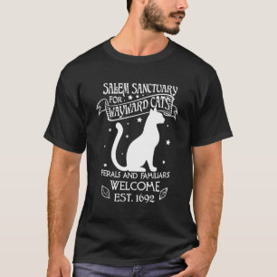 Camiseta Santuario De Salem De Brujas Para Gatos Negros Way
