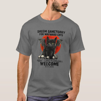 CAMISETA SANTUARIO DE SALÓN DE BATCAT SKULL PARA GATOS DE W