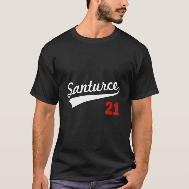 Camiseta Santurce 21 Boricua de Béisbol de Puerto Rico (Anverso)