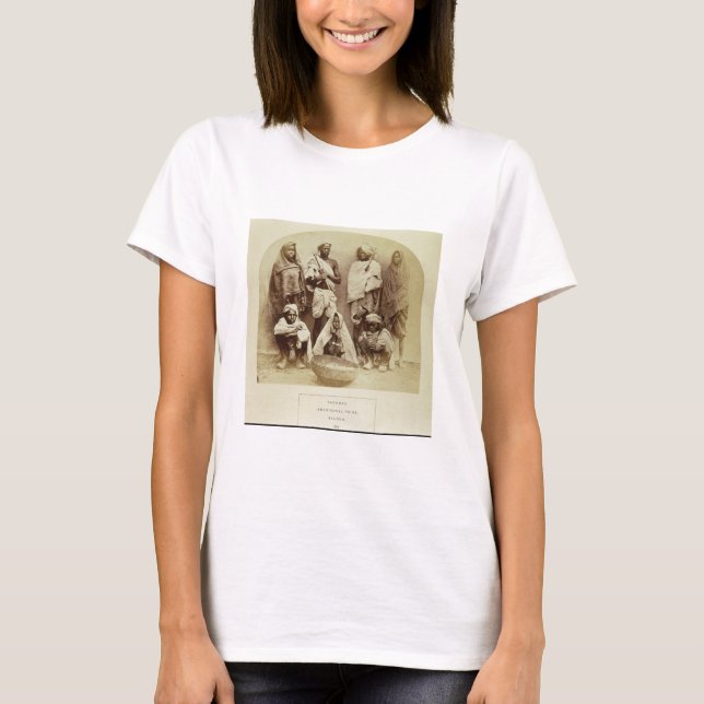 Camiseta Saonras, tribu aborigen de Saugor, centro (Anverso)