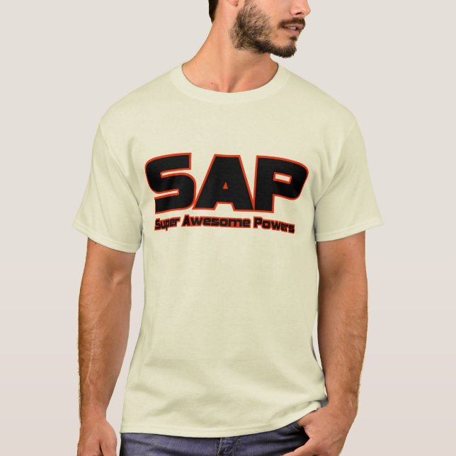 Camiseta SAP - poderes impresionantes estupendos (Anverso)