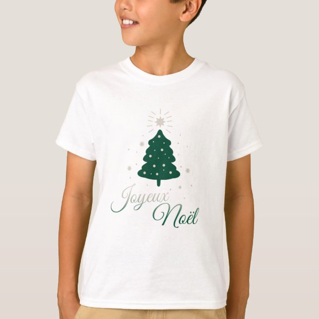 Camiseta Sapin en argent et vert : sobriété et élégance (Anverso)