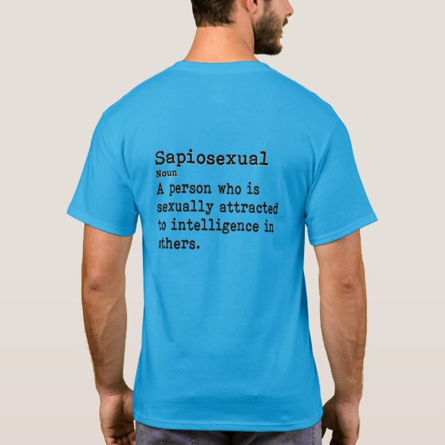 Camiseta Sapiosexual: Manga corta (Reverso)