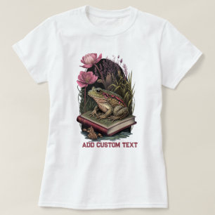 Camiseta Sapo de bosque de flores silvestres Vintage Frog, 