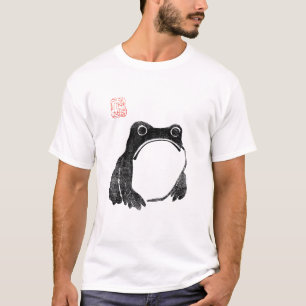 Camiseta Sapo rana gruñón japonés animal divertido sin impr
