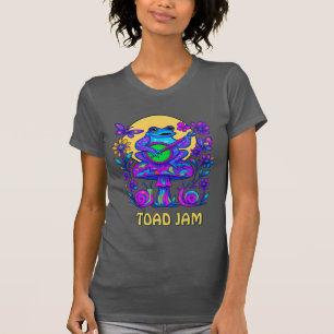 Camiseta Sapo Retro Psicodélico Jam Champiñón Caracoles