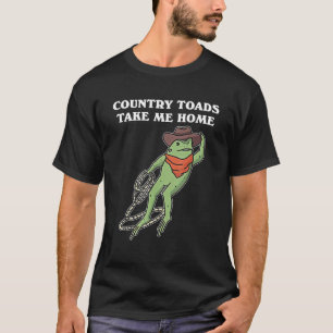 Camiseta Sapos de campo llévame a casa Cowboy Frog divertid