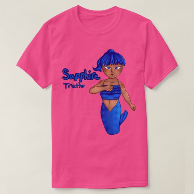 Camiseta Sapphire Birthstone Mermaid (Diseño del anverso)