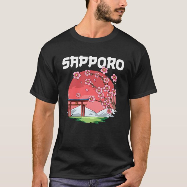 Camiseta Sapporo Kyokujitsuki Sakura Japón (Anverso)