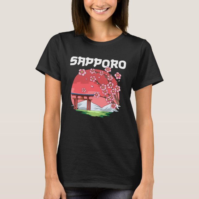 Camiseta Sapporo Kyokujitsuki Sakura Japón (Anverso)