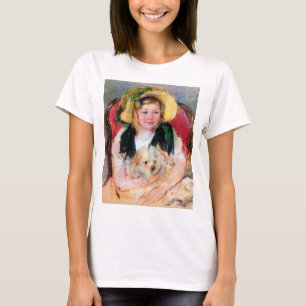 Camiseta Sara con su perro, Cassatt
