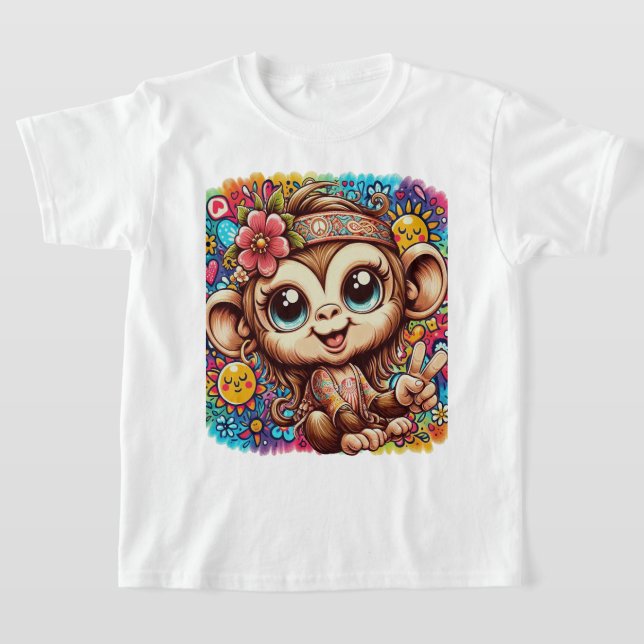 Camiseta Sara the Peace Monkey Kids T-Shirt (Distribución)