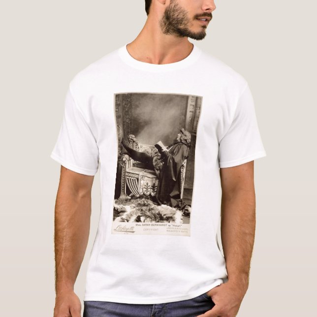 Camiseta Sarah Bernhardt (1844-1923) como Hamlet en el 1899 (Anverso)